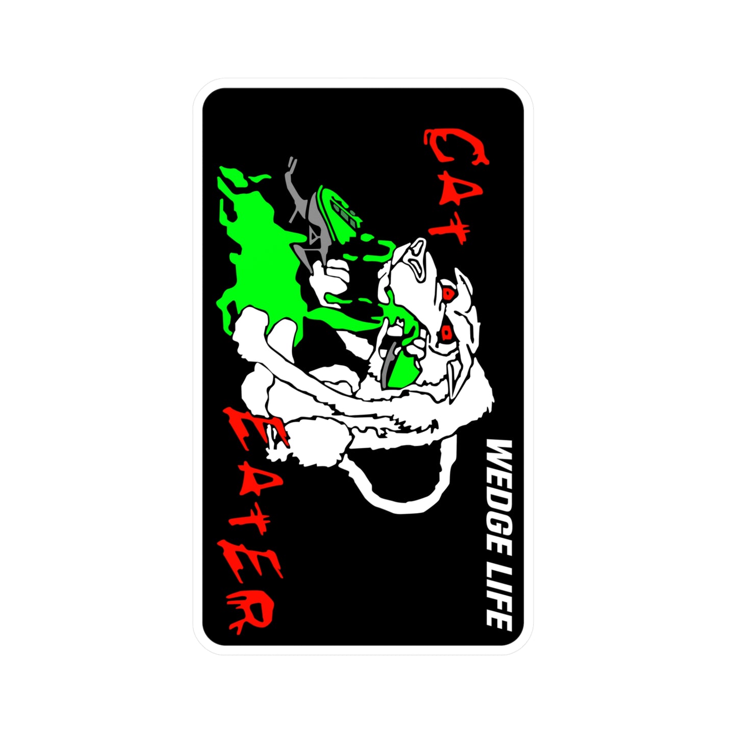 Cat Eater Kiss-Cut Vinyl Decals