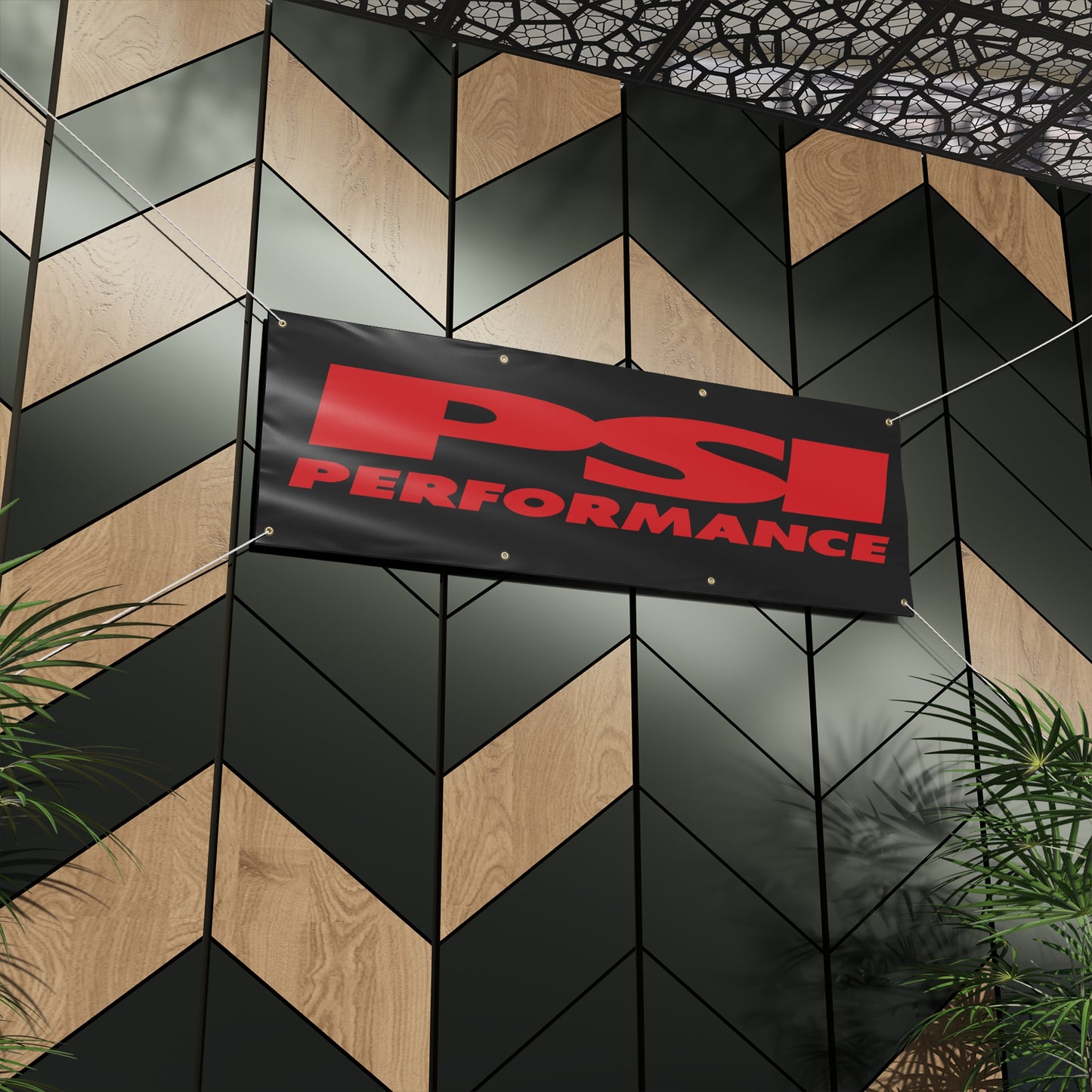 PSI Red/Black Matte Banner