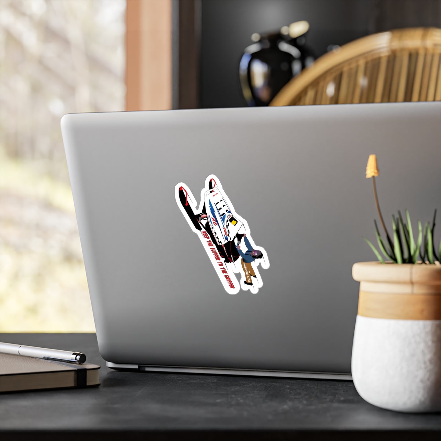 XC Flipper to The Gripper Kiss-Cut Vinyl Decals