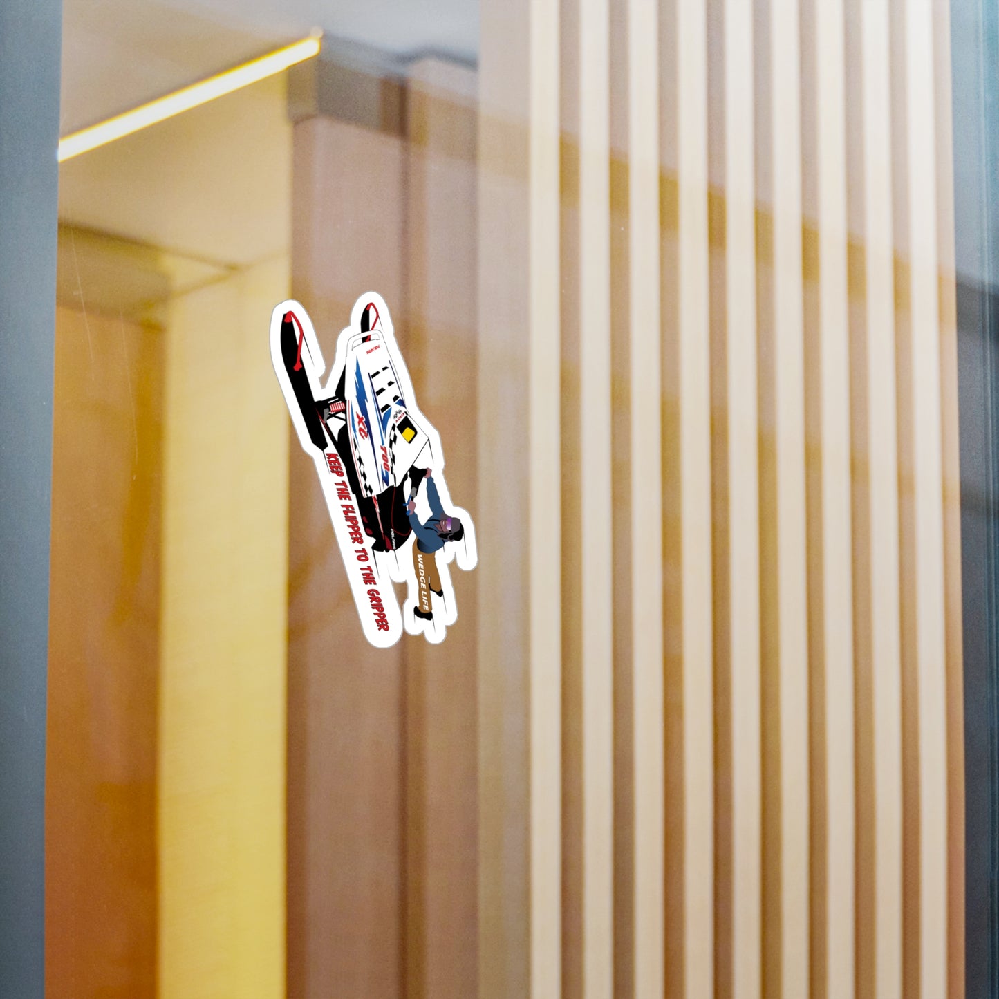 XC Flipper to The Gripper Kiss-Cut Vinyl Decals