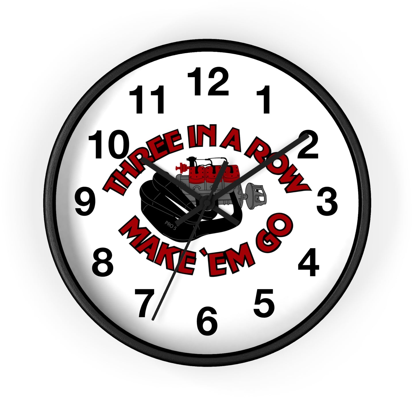 3 in a row Wall Clock