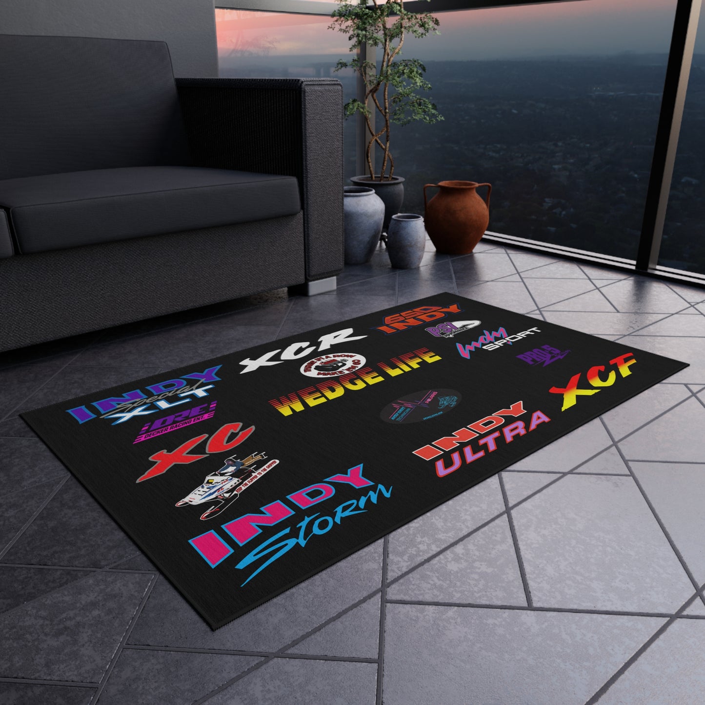 Wedge Life Logo Shop Rug