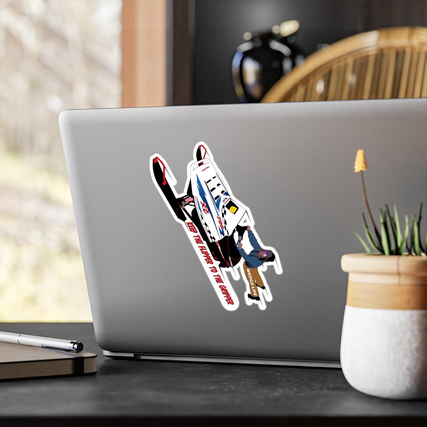 XC Flipper to The Gripper Kiss-Cut Vinyl Decals