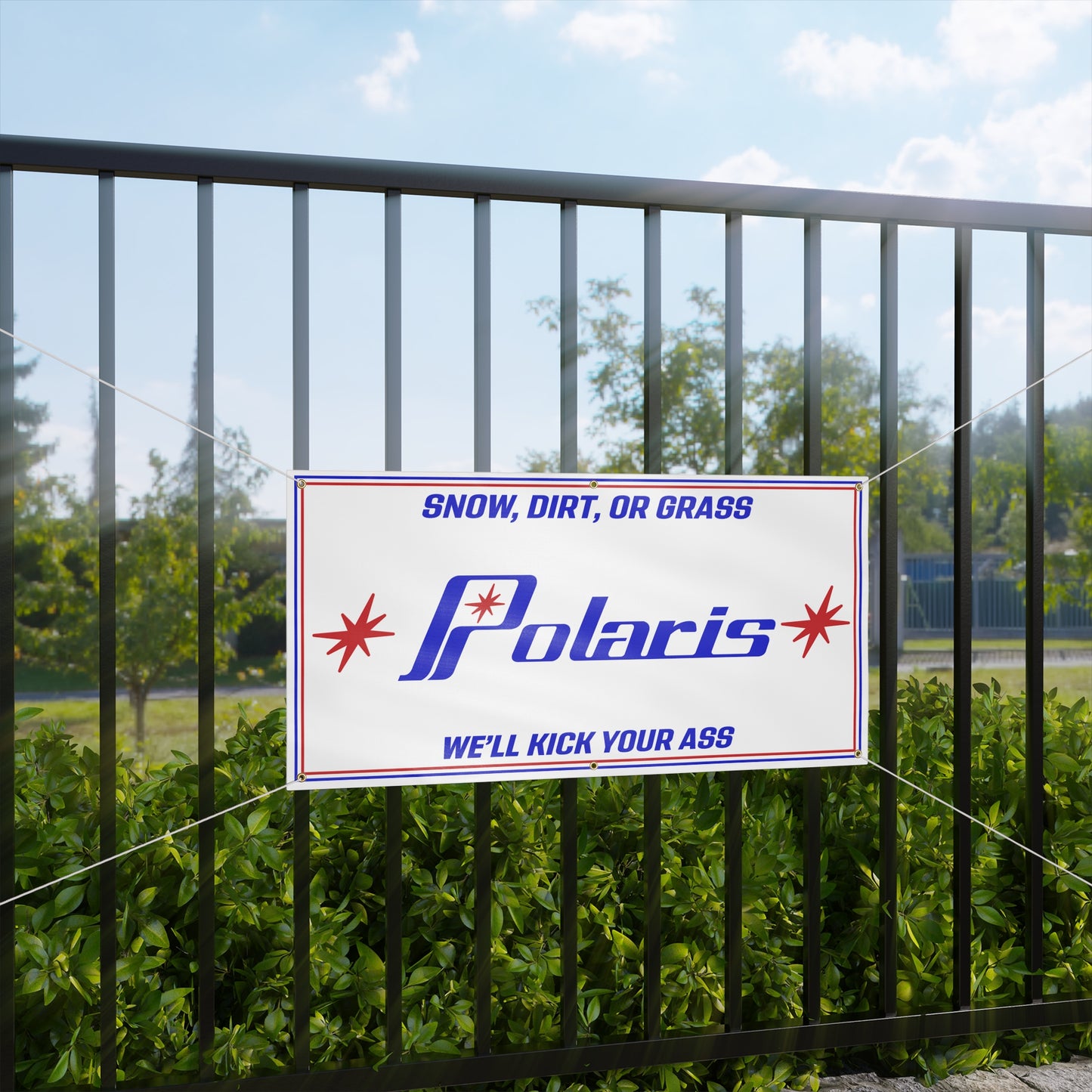 Snow Dirt or Grass Matte Banner