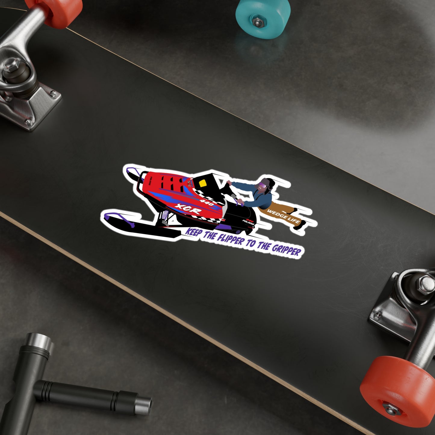Flipper to The Gripper XCR 440 Kiss-Cut Vinyl Decals