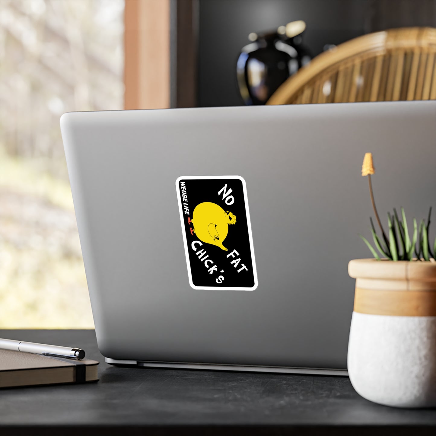 No Fat Chicks Kiss-Cut Vinyl Decals