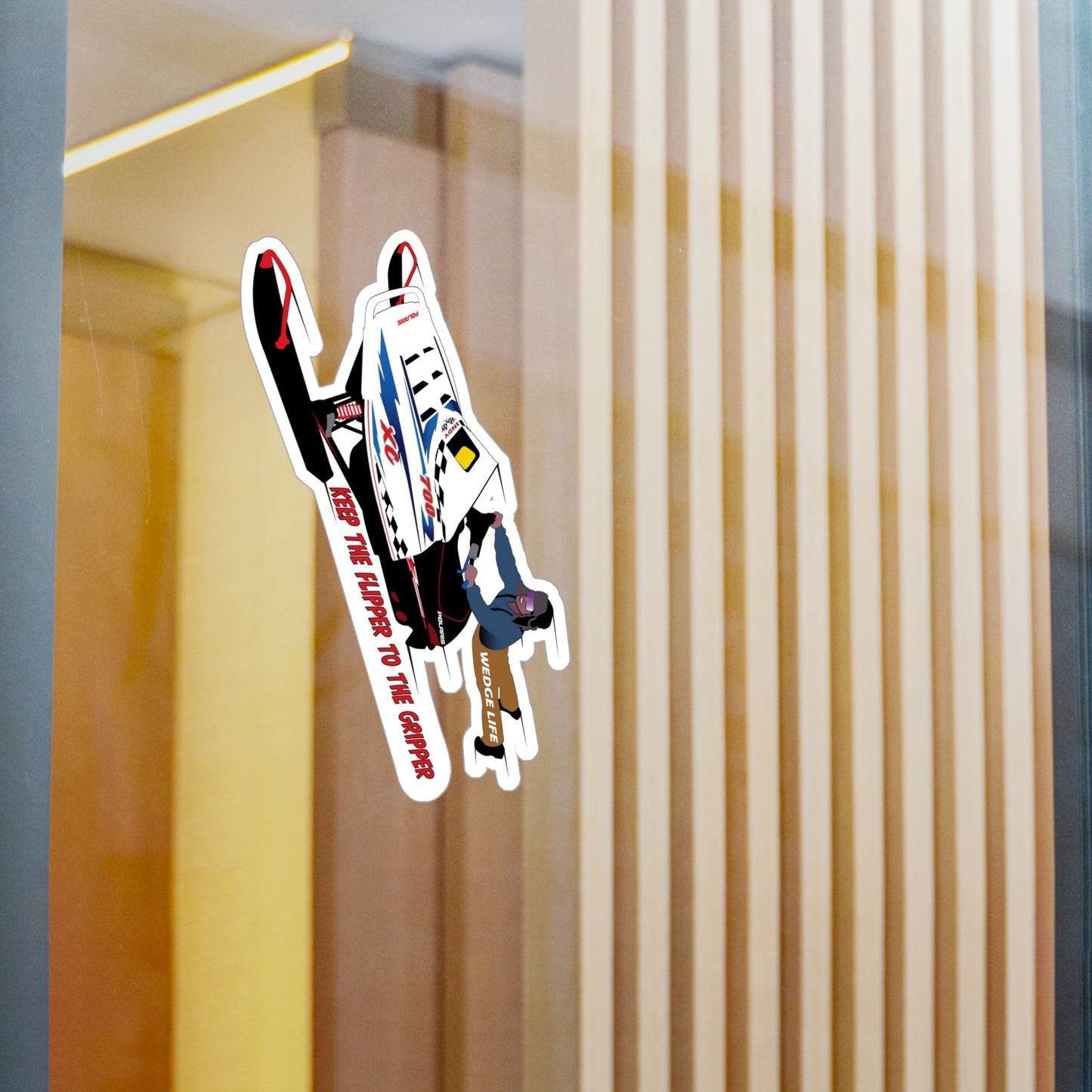 XC Flipper to The Gripper Kiss-Cut Vinyl Decals