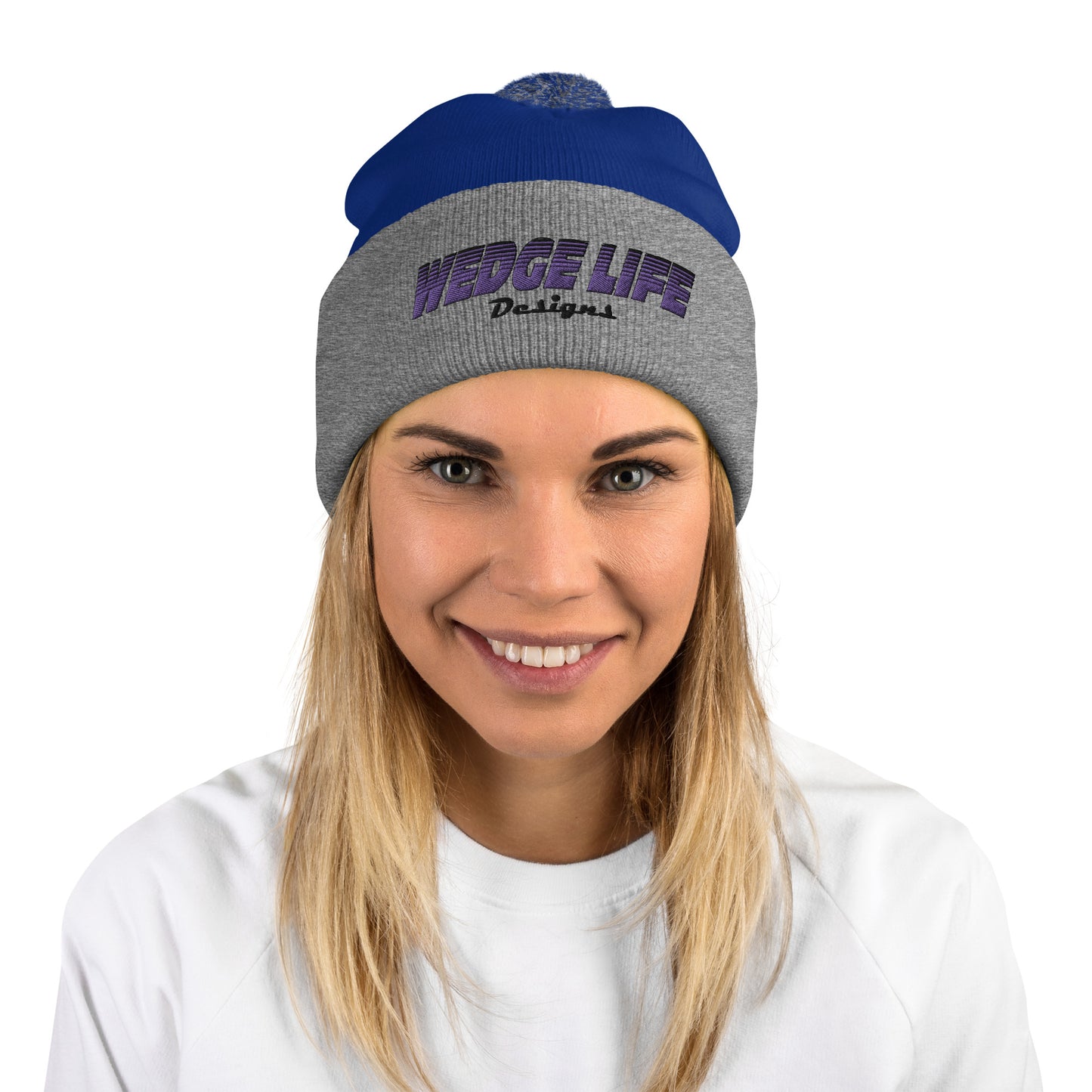 Wedge Life Pom-Pom Beanie