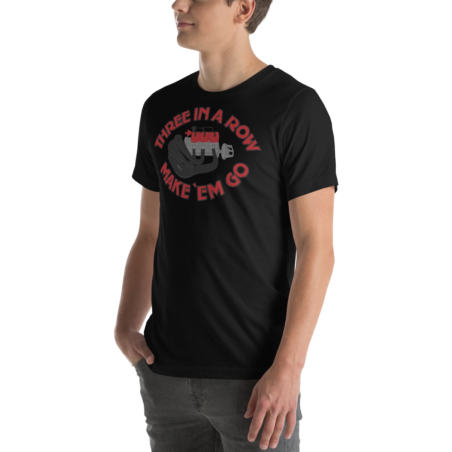 Three in a Row Unisex t-shirt