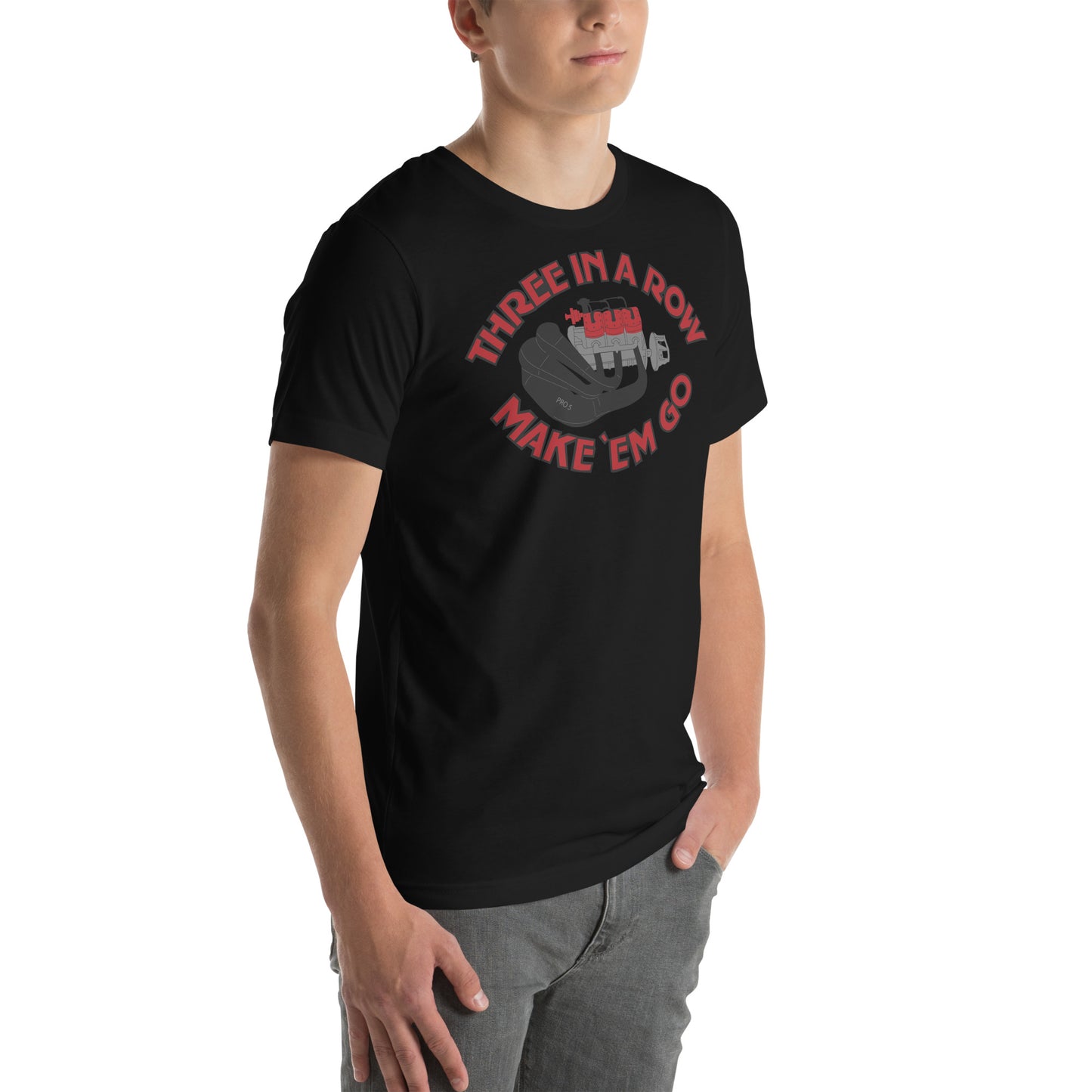 Three in a Row Unisex t-shirt