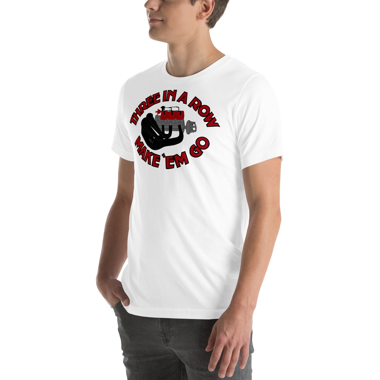 Three in a Row Unisex t-shirt