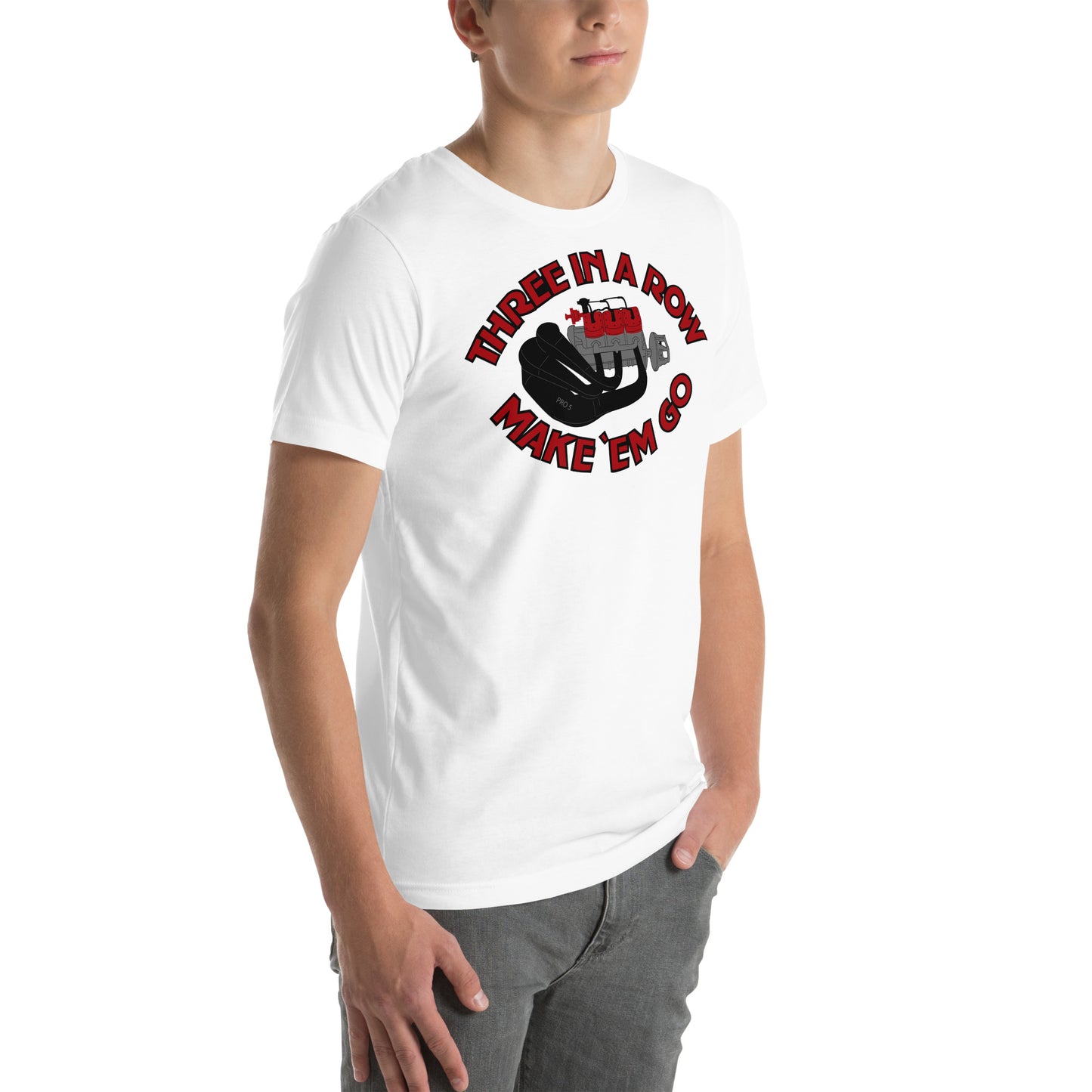 Three in a Row Unisex t-shirt