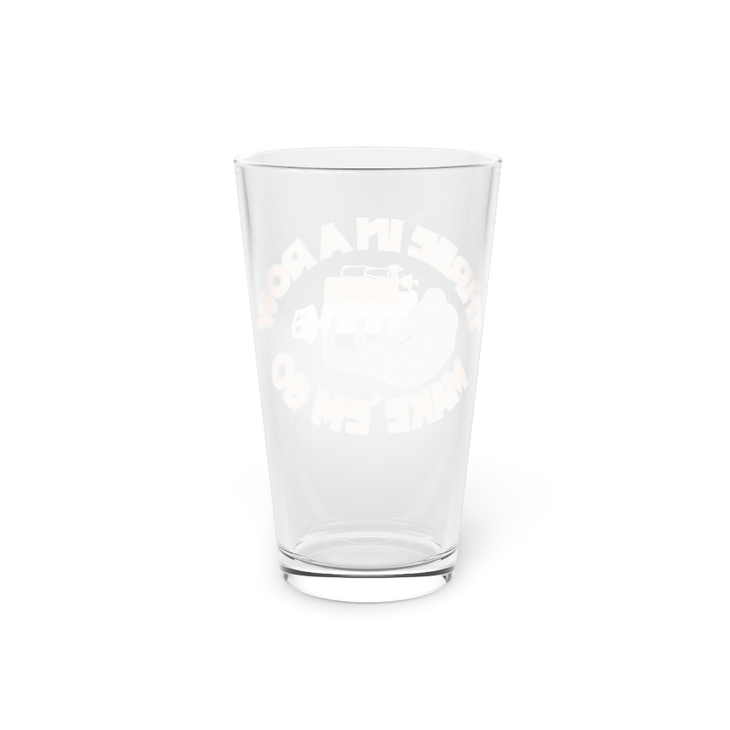 3 In A Row Pint Glass