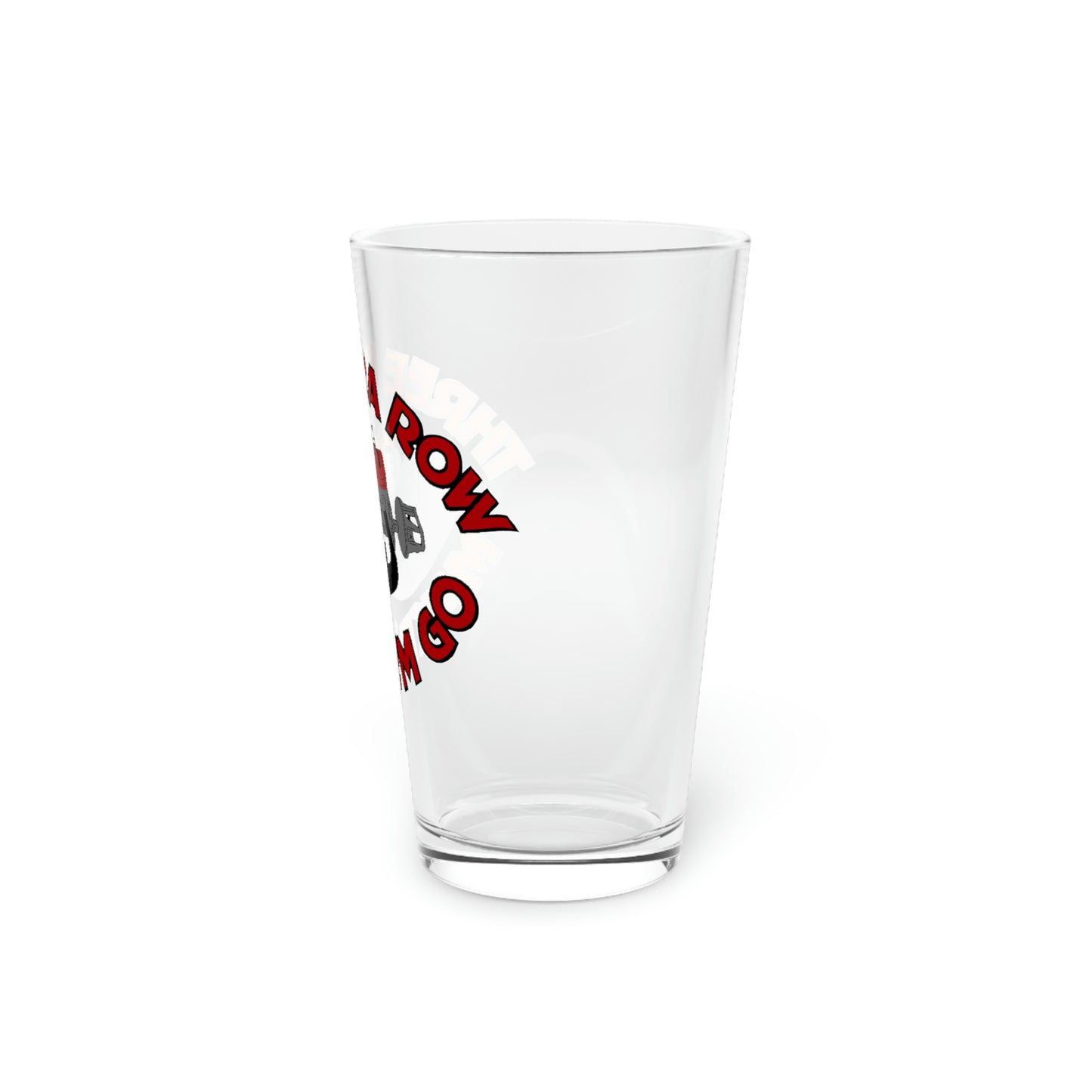 3 In A Row Pint Glass