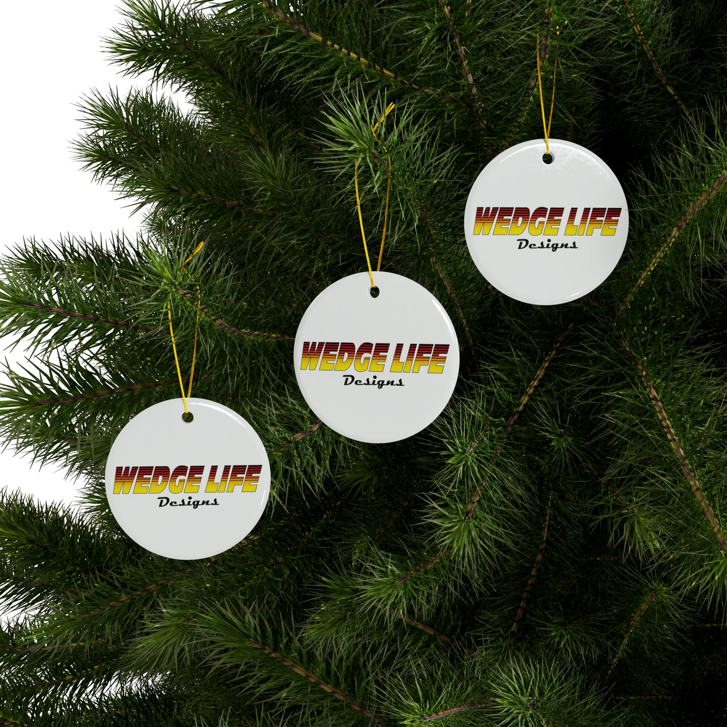 Wedge Life Designs Storm Ceramic Ornaments