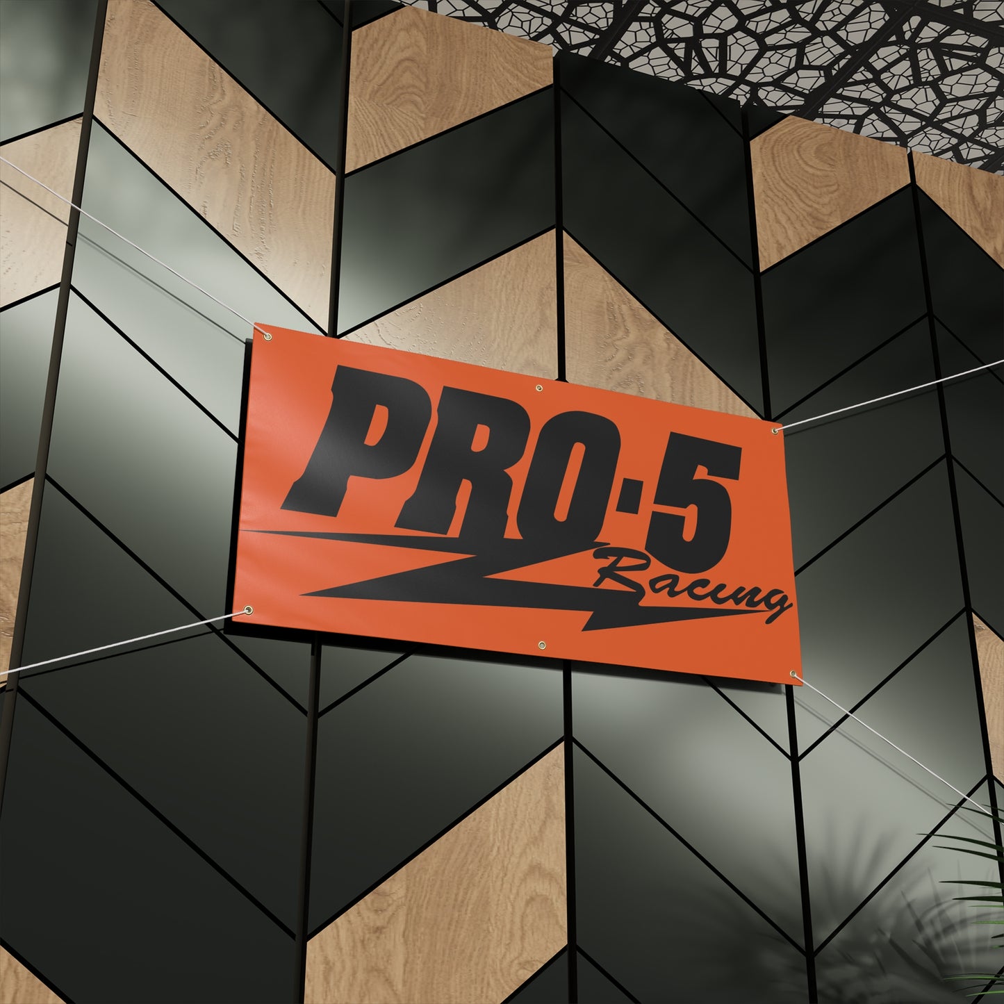 Pro 5 Black/Orange Matte Banner