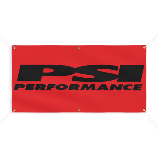 PSI Black/Red Matte Banner