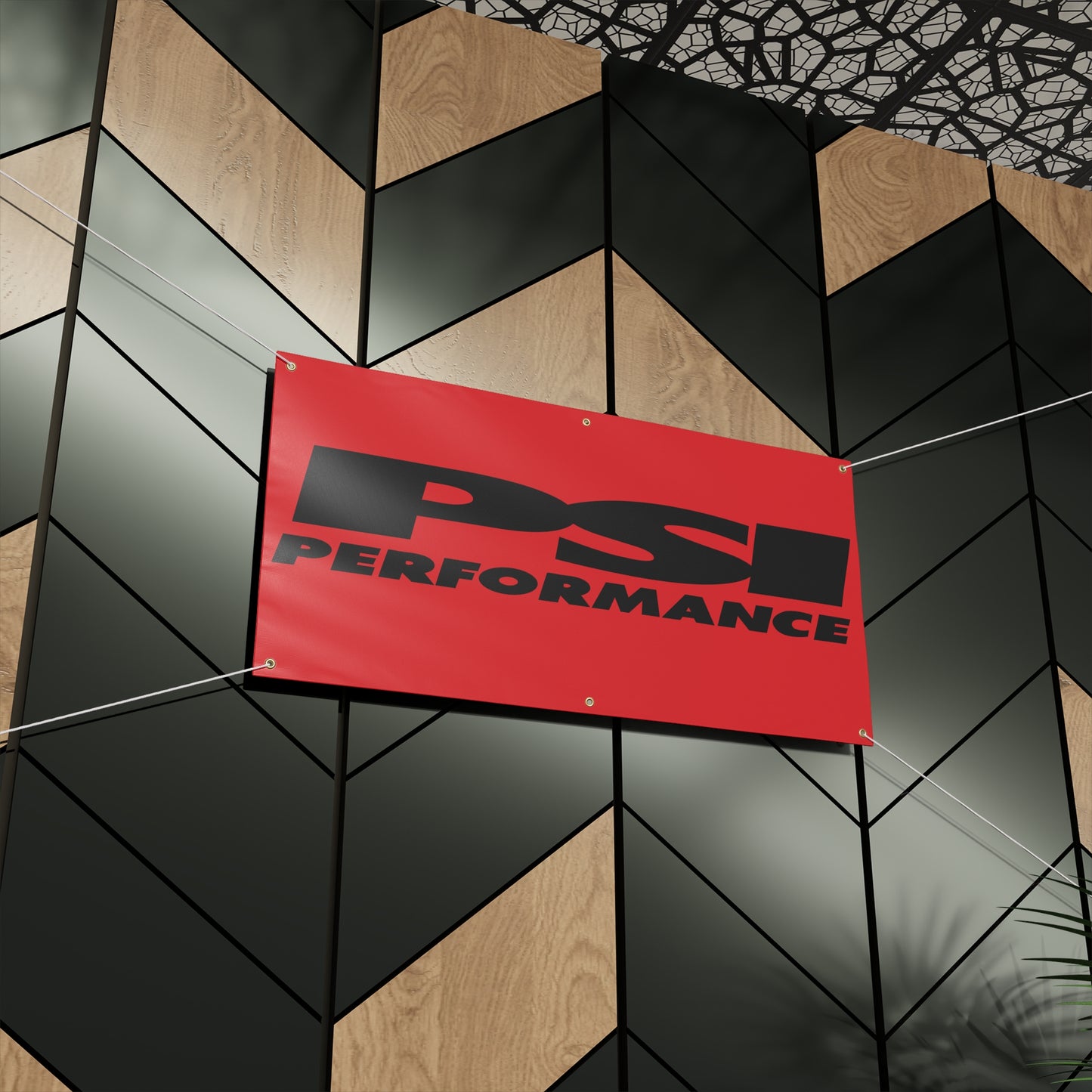 PSI Black/Red Matte Banner