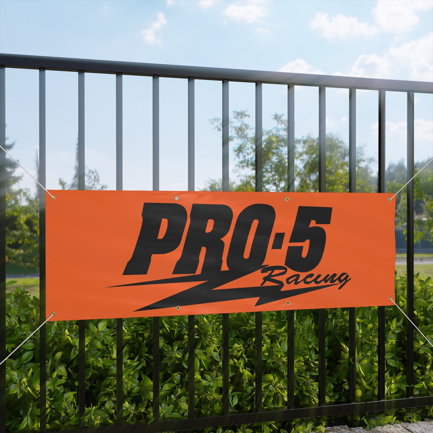 Pro 5 Black/Orange Matte Banner