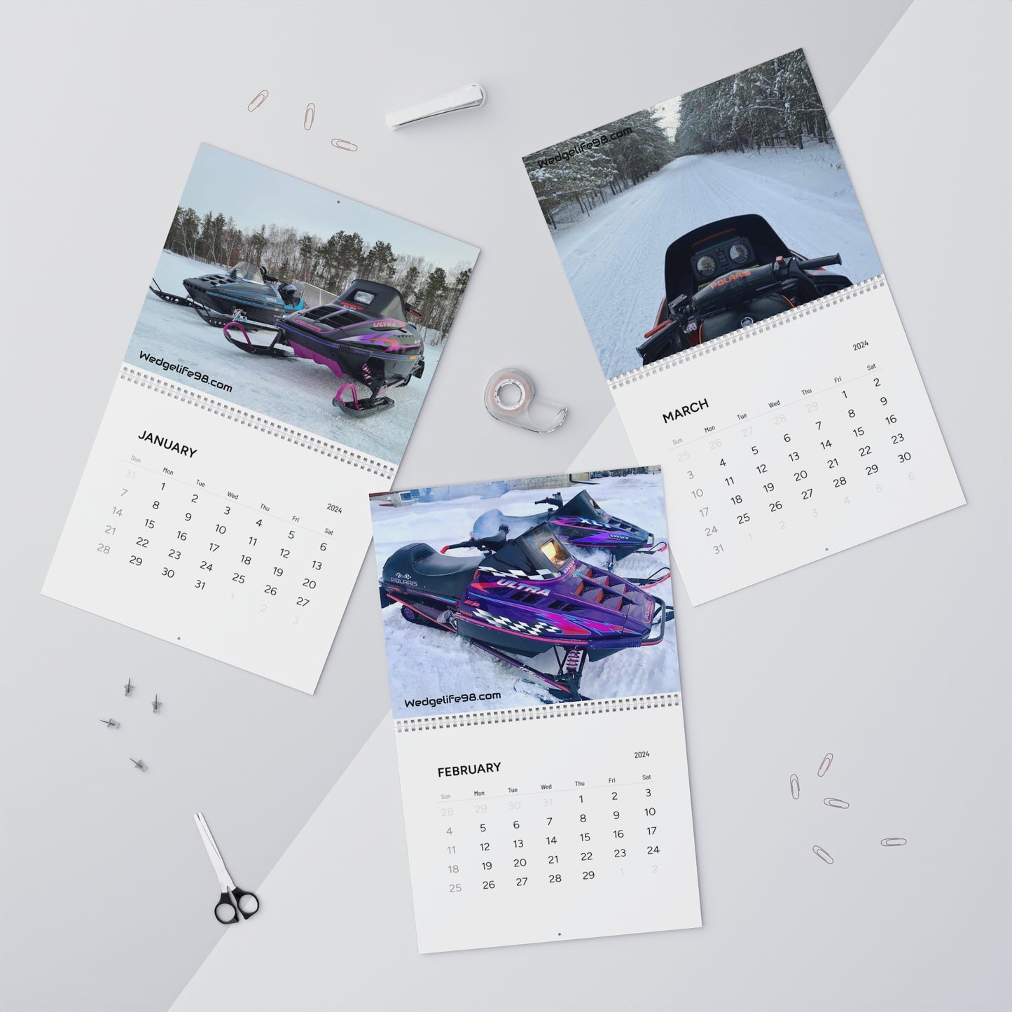 Wedge Life Wall Calendars (2024)