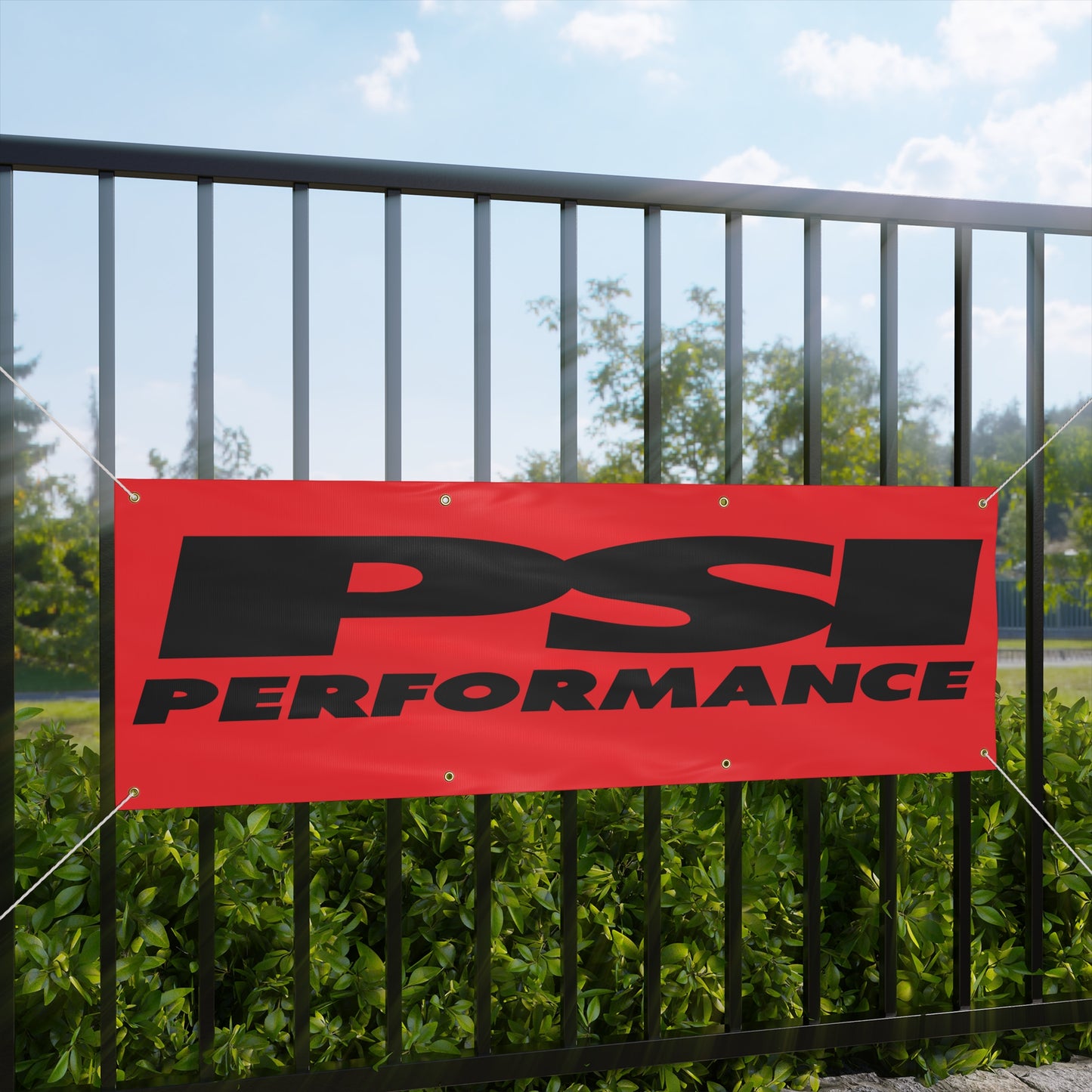 PSI Black/Red Matte Banner