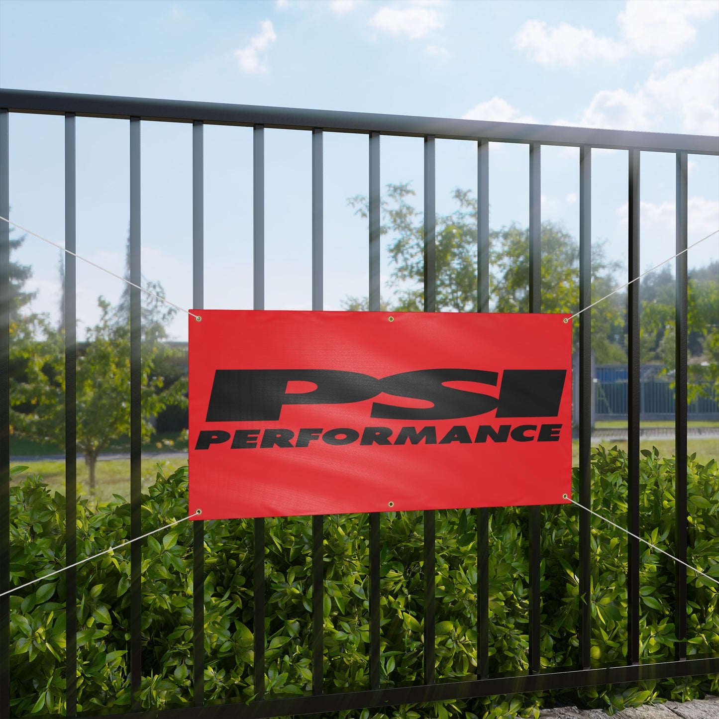 PSI Black/Red Matte Banner