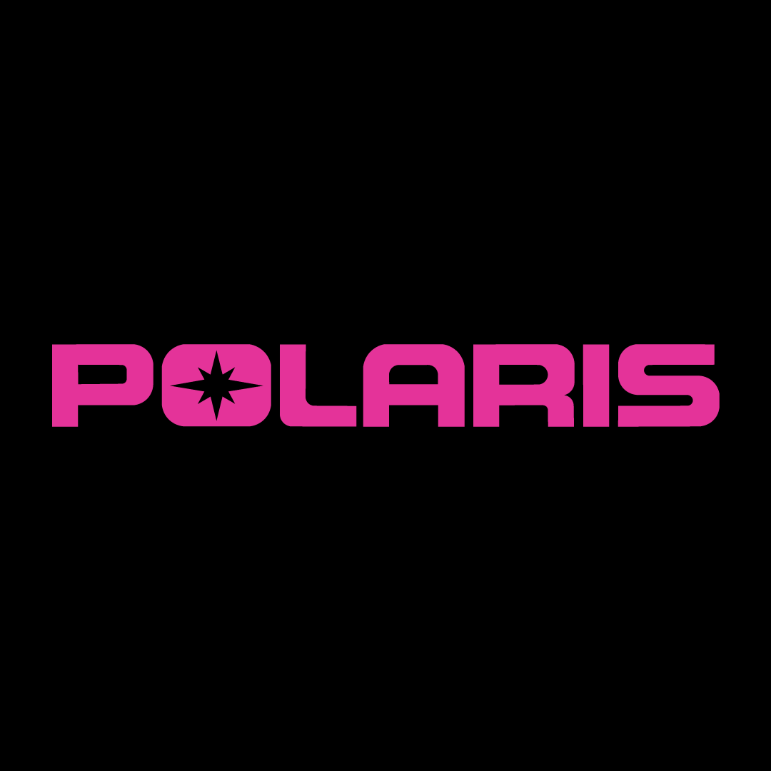 13"  Polaris Heat Transfer Seat Decal Set, White, Red, Blue, Purple, Orange & Pink