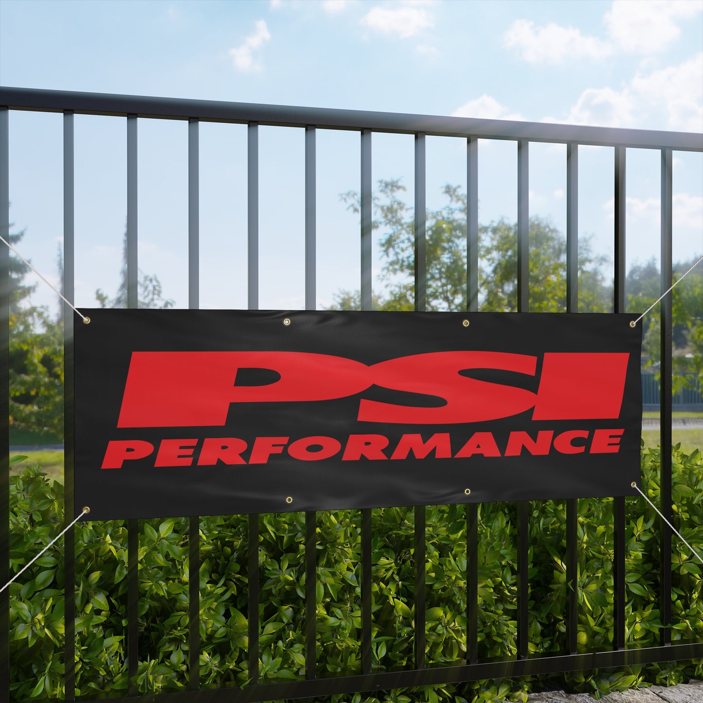PSI Red/Black Matte Banner