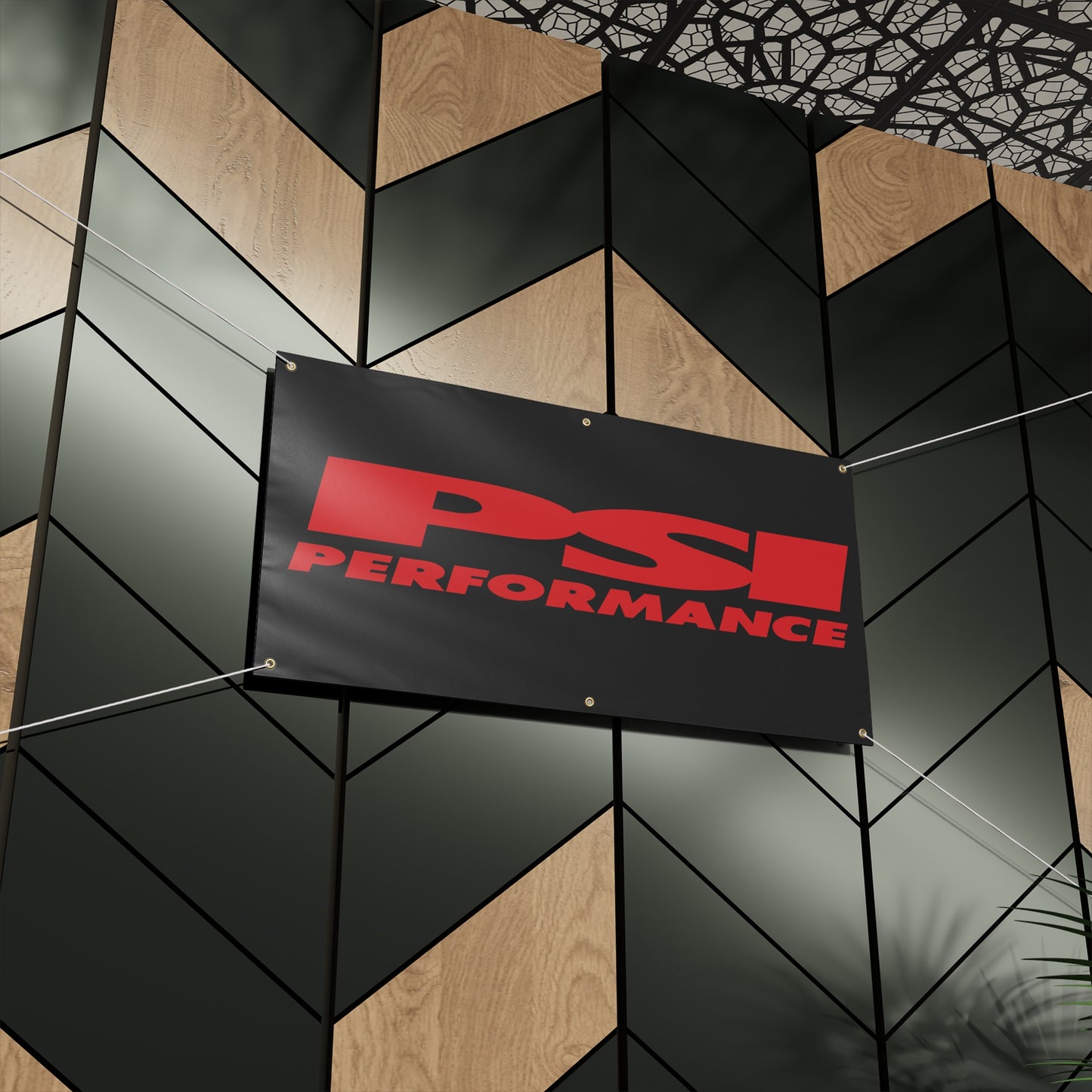 PSI Red/Black Matte Banner