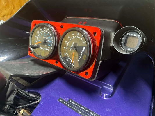 Wedge Chassis Large Gauge Dash Plates (Single Plate) For XC's (SUMMER SHIPPING DATES BELOW)