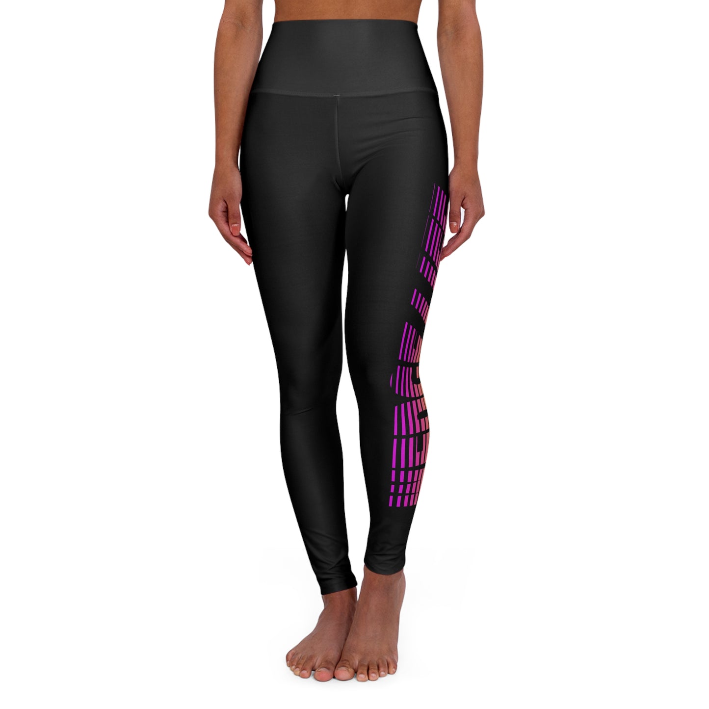 Wedge Life High Waisted Yoga Leggings Sunset