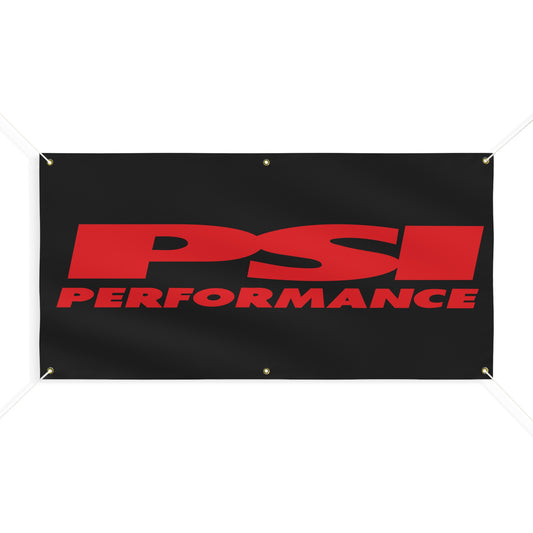 PSI Red/Black Matte Banner