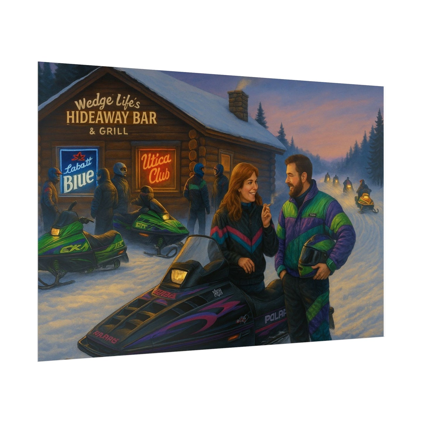 Wedge Life's Hideaway Rolled Poster (Ai Image)