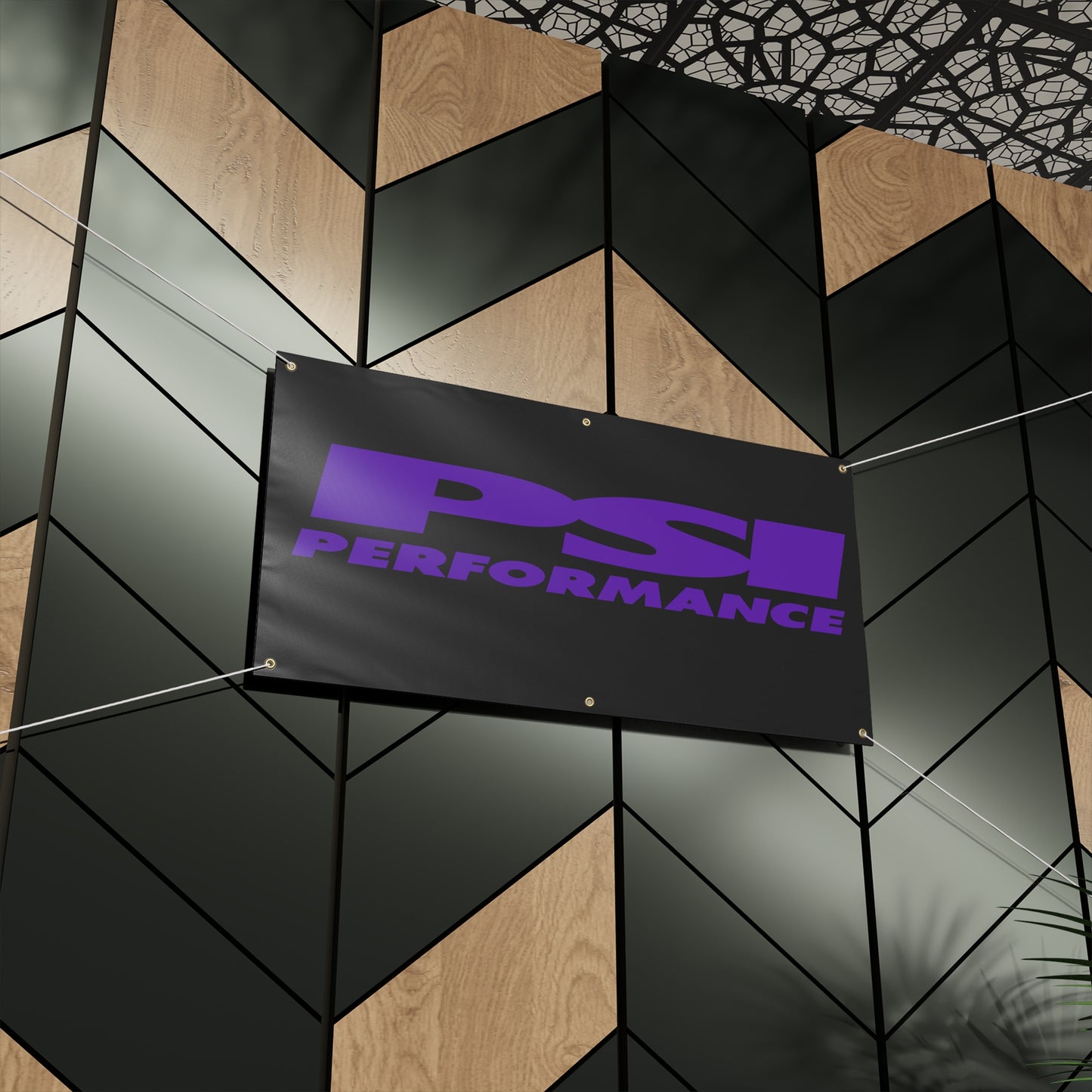 Purple Logo PSI Matte Banner