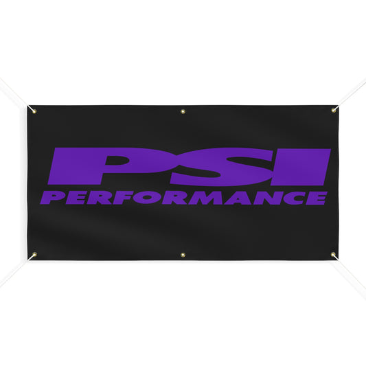 Purple Logo PSI Matte Banner