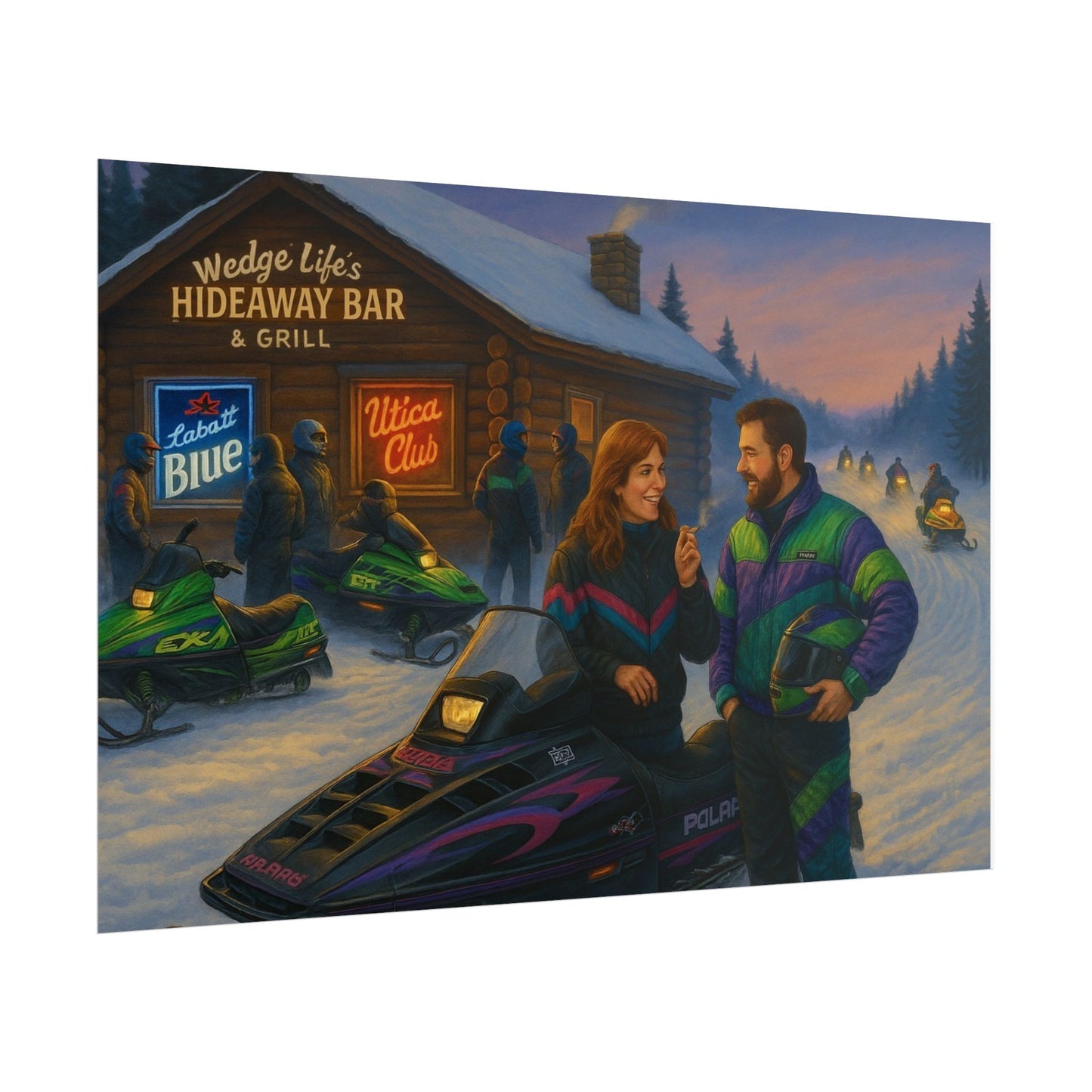 Wedge Life's Hideaway Rolled Poster (Ai Image)