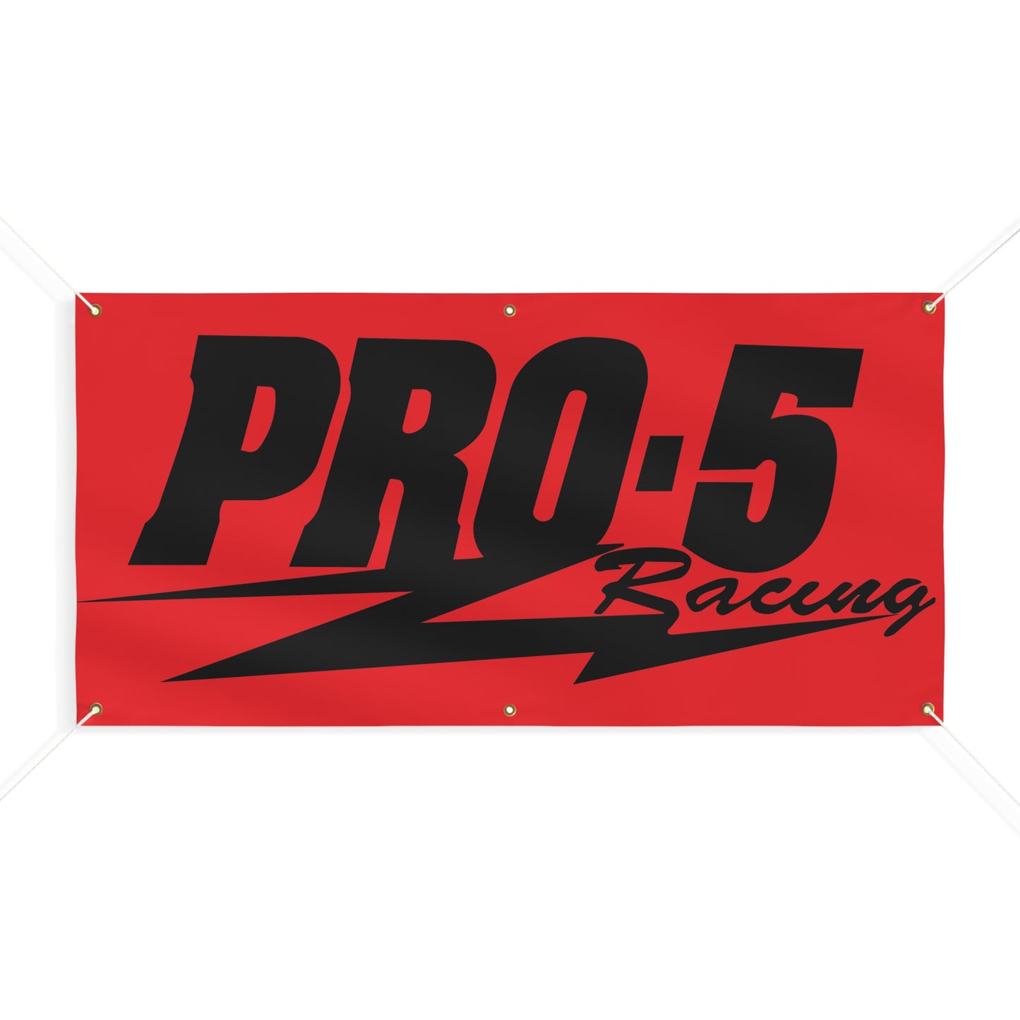 Pro 5 Black/Red Matte Banner