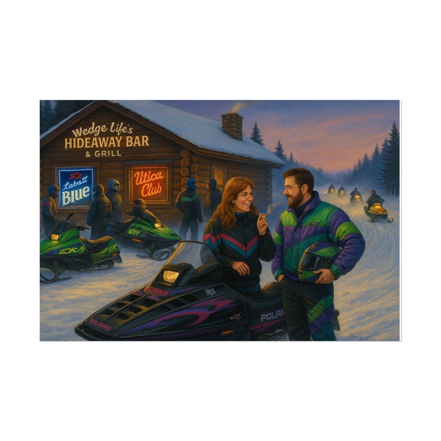 Wedge Life's Hideaway Rolled Poster (Ai Image)