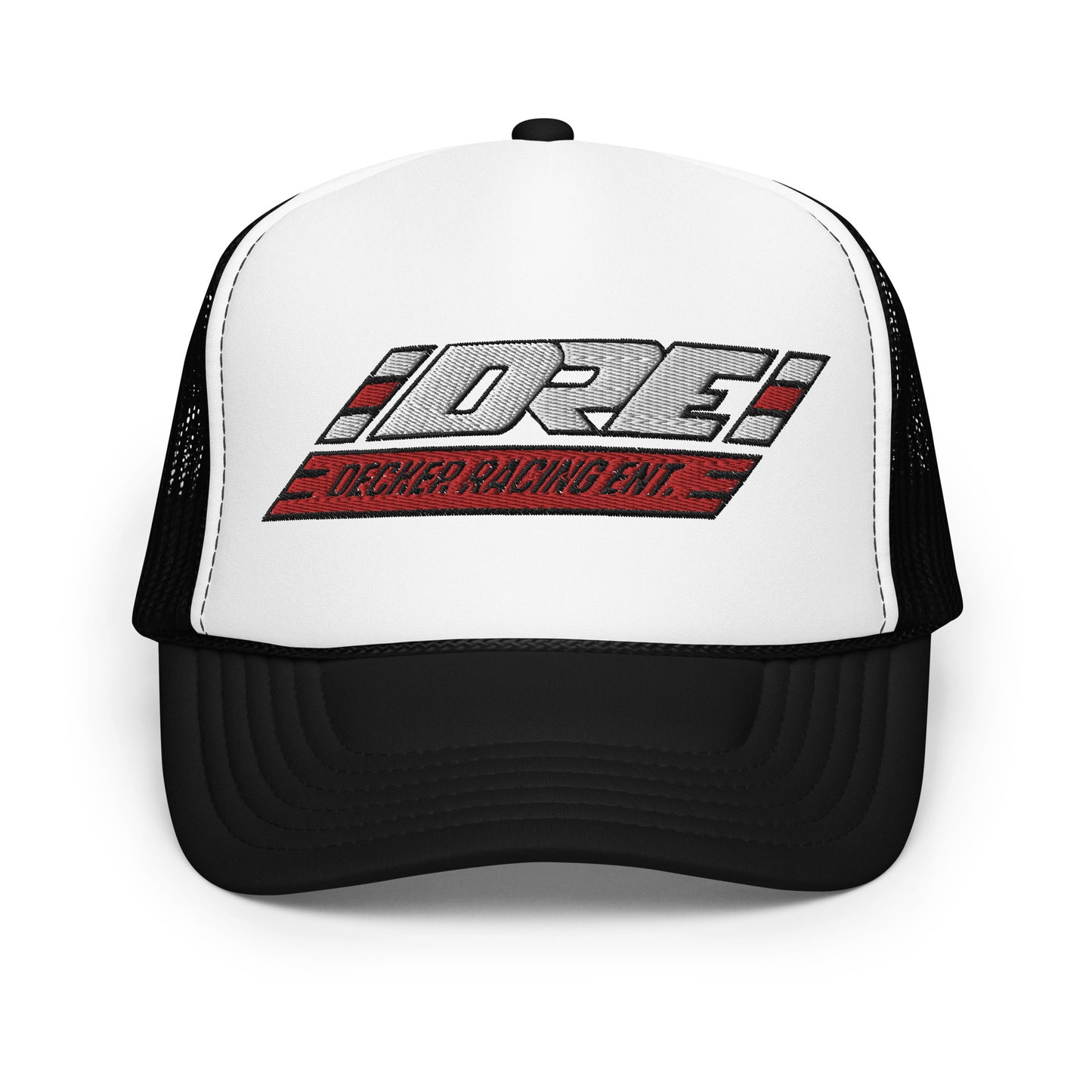 DRE red/white logo Foam trucker hat