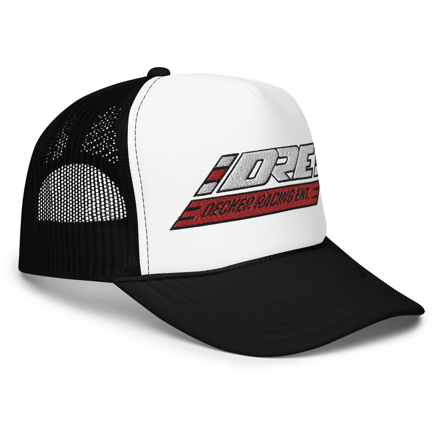 DRE red/white logo Foam trucker hat