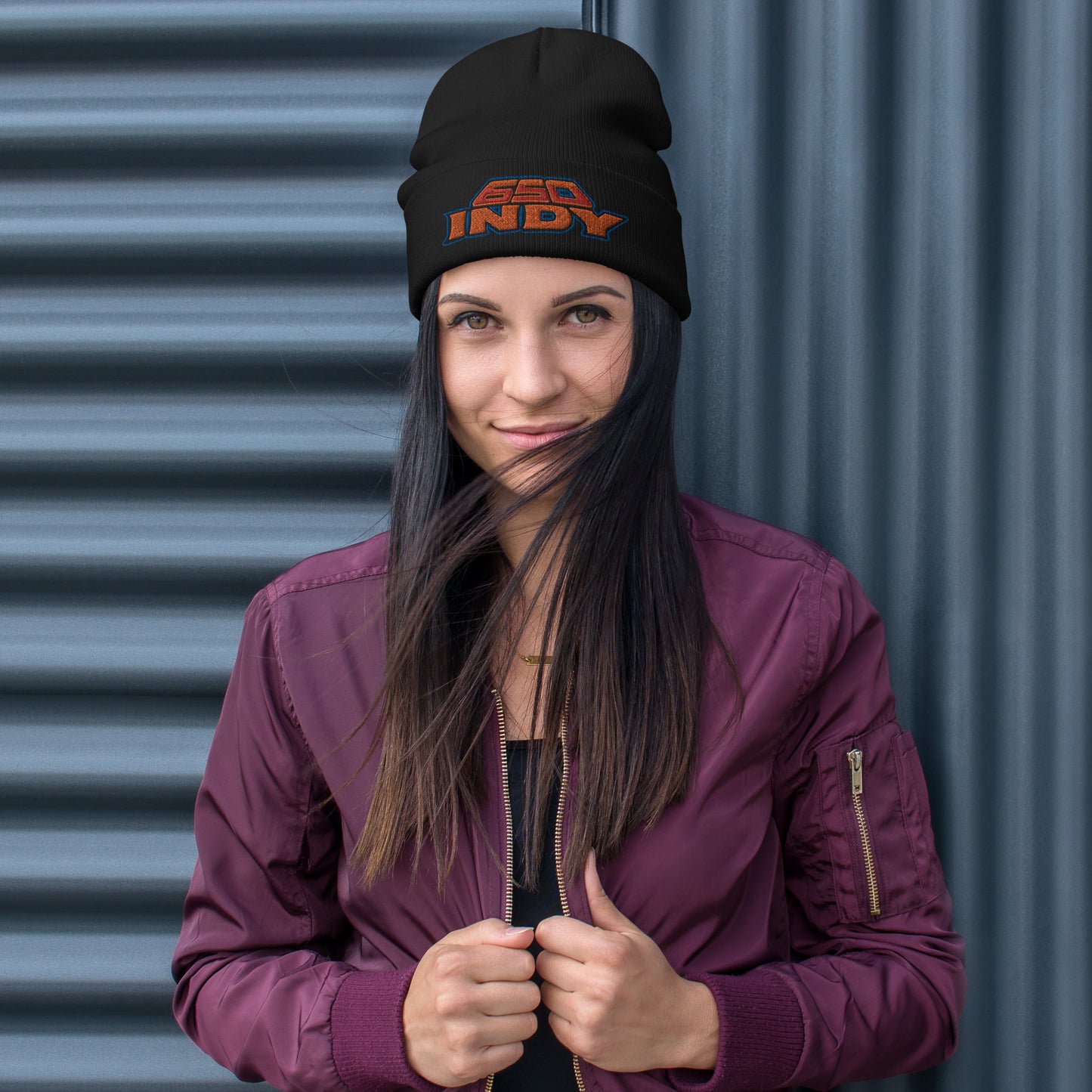 Pumpkin 650 Embroidered Beanie