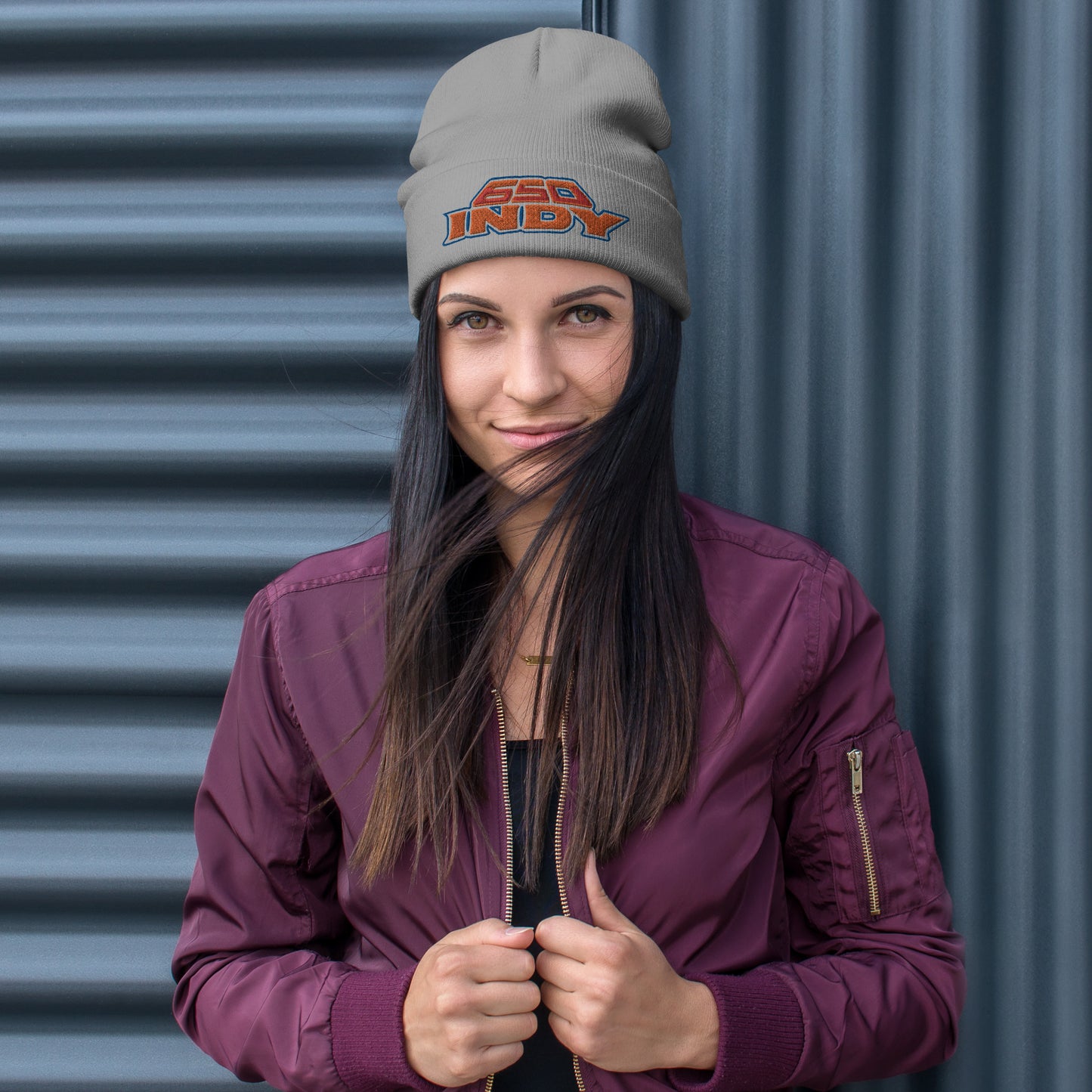 Pumpkin 650 Embroidered Beanie