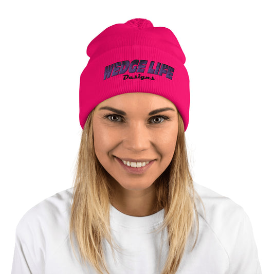 Wedge Life Pom-Pom Beanie